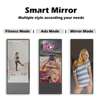 Miroir Magique Intelligent Interactif pour Yoga/Pilates : Écran Tactile de Correction d'Exercices sur Pied pour Entraînement Sportif et Fitness