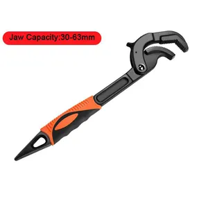 14-63mm Adjustable Pipe Wrench Spanner Plumber Bathroom Pipe Fitting Wrench Price Snap Grip Wrench