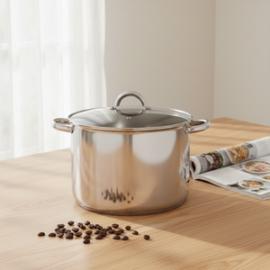 Juego de <span class=keywords><strong>ollas</strong></span> y sartenes ecológicas modernas, olla de inducción de acero inoxidable con tapa, juego de utensilios de cocina para sopa de <span class=keywords><strong>granito</strong></span> - Product Image 1