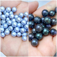 Muses Jewels Best Seller Lebih Murah Mutiara Air Tawar Alami Berwarna 6mm hingga 10mm Bulat Beraneka Warna Manik-Manik Lepas untuk Pembuatan Perhiasan