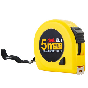 Deli Steel Measuring Tape 5m Automatic Blade Metric Office Use - Product Image 3