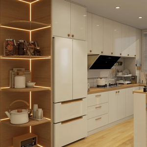 Foshan piccolo acciaio inossidabile resistente alla ruggine armadi a muro da <span class=keywords><strong>cucina</strong></span> con lavello antibatterico stile di Design francese per uso domestico - Product Image 3