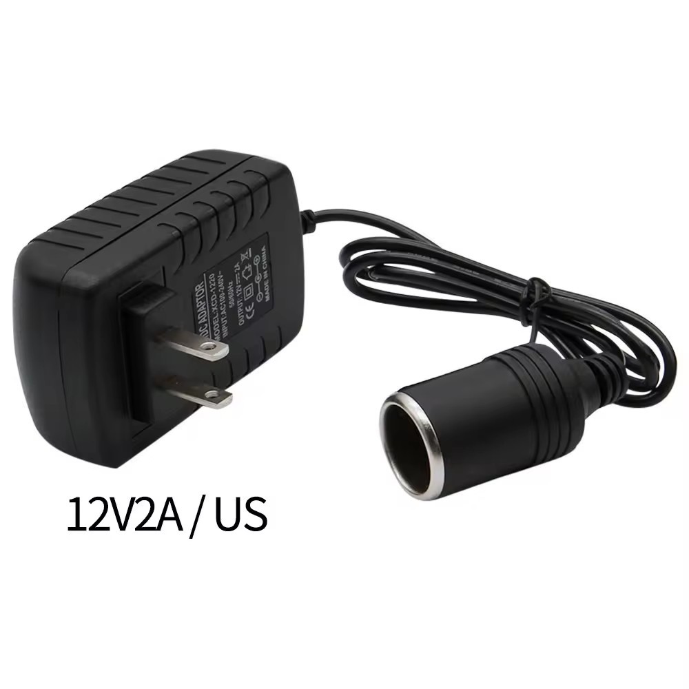 Adaptateur Prise US/EU Vers Allume-cigare DC - Convertisseur Charge Voiture - Neuf Avec Emballage