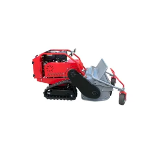 Kauçuk paletli Robot benzinli kendinden tahrikli bahçe uzaktan kumanda çim biçme makinesi satılık