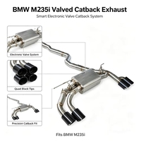 Silencieux d'échappement Catback à soupape électronique à ajustement direct pour BMW M235i N55 3.0t 2014-2016, tuyaux d'échappement en acier inoxydable SS304, pièces de modification automobile