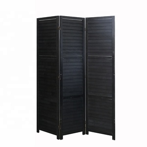 Vách Ngăn Phòng Bằng Gỗ Gấp Gọn Màu Đen Thiết Kế Độc Lập Và Riêng Tư - Product Image 5