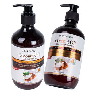 Ensemble de soins capillaires à marque privée, lissant, nourrissant, réparateur, anti-pelliculaire, à l'huile de coco, shampoing et après-shampoing - Product Image 2