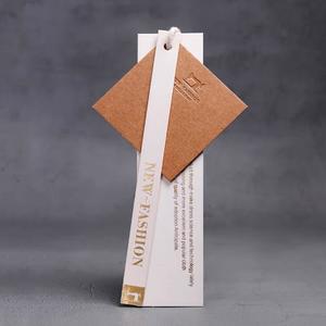 Etiqueta Colgante de Papel Recubierto de Lujo Impresa en China para Jeans, Plantilla de Etiqueta Colgante para Camisetas - Product Image 6