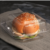 De Qualité alimentaire En Plastique Carré À Clapet Dessert Boîtes d'emballage