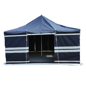 Meilleure tente carrée en acier, une chambre, <span class=keywords><strong>toile</strong></span> quatre saisons bleue/noire, capacité 10-20 personnes, imperméable et coupe-vent pour l'extérieur - Product Image 1
