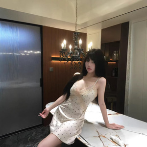 ชุดนอนสไตล์ญี่ปุ่นลายจุดน่ารักแบบสาวหวาน  ชุดนอนสายเดี่ยว  ชุดนอนใส่สบาย  ชุดนอนลายจุด  ชุดนอนผ้าฝ้ายแท้ - Product Image 3