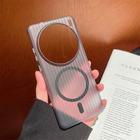 Coque de téléphone portable magnétique ondulée translucide pour vivo IQOO 15 Z10 Turbo Z9 13 12 couverture arrière respectueuse de la peau