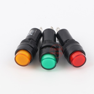 Nxd-211 Signal Indicator Light 10mm Dc12V Ac220V <b>Red</b> Yellow Green Led Status Lamp For Industrial Use - Product Image 2