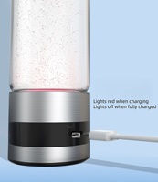 Générateur d'eau hydrogénée portable Technologie SPE PEM Rechargeable Bouteille d'eau riche en hydrogène 3 en 1 Série Couleurs et styles 460 ml