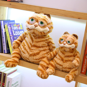 Đồ Chơi Thú Nhồi Bông Hình Mèo Màu Cam Béo, Đồ ChơI Mèo <span class=keywords><strong>Tabby</strong></span> Màu Vàng Giống Thật Cho Bé Trai Và Bé Gái Quà Tặng Sinh Nhật Giáng Sinh - Product Image 4