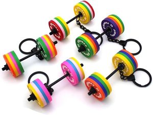 Lote de llaveros de silicona personalizados con discos de pesas de colores, motivación para el entrenamiento, marca personalizada, regalos de fitness al por mayor - Product Image 6
