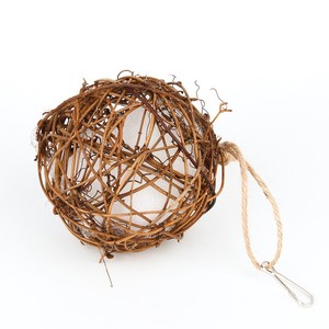 Birds <strong>Parrot</strong> Bite <strong>Toy</strong> Cotton Vine Eco-Friendly Hanging Ball Interactive Pastoral Design Christmas Halloween Ornament - Product Image 6