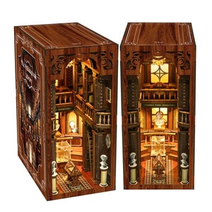 Casse-tête en bois 3D pour petite maison de poupée, kit de bricolage personnalisé, décoration d'étagère pour filles, jouet éducatif - Product Image 4