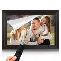 Bingkai Foto Digital LCD Plastik 10.1 Inci dengan WiFi, Tampilan Otomatis, Jam, Pemutar Video MP4/MP3 Melalui USB/SD