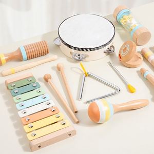 Ensembles d'instruments de musique Montessori pour enfants, jouets de percussion en bois, xylophone, jouets éducatifs précoces pour bébés, garçons et filles - Product Image 2