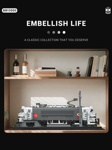 2053 pièces BB15000 <span class=keywords><strong>Train</strong></span> blocs de construction Kits technique électrique voie ferrée briques en plastique bricolage assemblage enfants jouet éducatif - Product Image 3