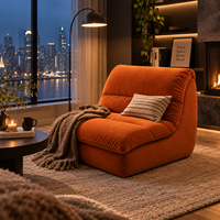 Fauteuil d'appoint en velours cuivré pour appartement loft urbain, penthouse, maison de ville, duplex, maison de démarrage, hall d'entrée, aménagement et revente