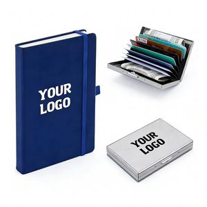 Wholesale Gift Promotion Multi Color A6 A5 Pu Business Hardcover <b>Journal</b> Leather Cover Custom Logo Notebook with Pen Holder - Product Image 1