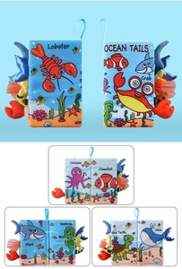 Nouveau thème queues d'animaux bébé livre en tissu indestructible développement sensoriel Cognition livre doux idéal pour l'éducation précoce du nourrisson - Product Image 5