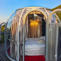 Maison dôme géodésique de luxe en plein air Stargazer Dome Glamping Tente Dome House
