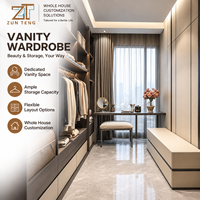 Zunteng – Pavillon de dressing segmenté en profilé aluminium mince pour la décoration intérieure haut de gamme des appartements type loft et des zones de dressing