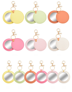 Gương bỏ túi nhỏ gọn cao cấp chất liệu PU, bán chạy năm <span class=keywords><strong>2025</strong></span>, in ấn quảng cáo, gương đôi, chất lượng cao, đặt hàng số lượng lớn, gương 1X 2X - Product Image 4