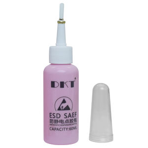 Botella de 60 ml con punta de cepillo integrada, dispensador de alcohol antiestático seguro para ESD, para soldar - Product Image 1