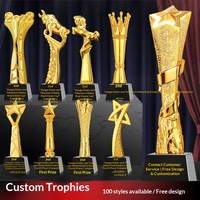Nouveau modèle 2026 : Trophée en cristal blanc personnalisé, récompenses haut de gamme avec impression de logo sur mesure pour le football, le basketball et le billard