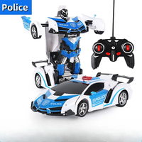 Offre Spéciale 2 places télécommande radiocommande Transformation jouet universel contrôlé déformation enfants RC voiture