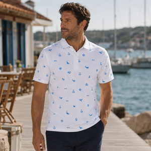 Polo Náutico Premium Personalizado para Hombre, Ropa de Golf de Alto Rendimiento con Absorción de Humedad, Marca Privada, Ropa de Resort OEM - Product Image 1
