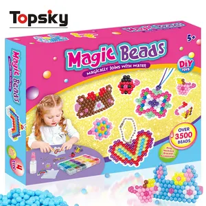 2024 Creative Educational Handmade Head Hoop DIY Magic Water Beads Toys Assembly Magical Water Mist Magic Beads Girl Toys