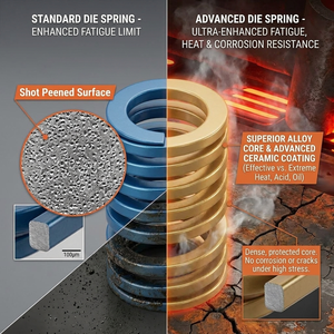 Ressorts hélicoïdaux de compression en acier au carbone robuste, accessoires pour moules industriels, <span class=keywords><strong>ressort</strong></span> de matrices de 16 mm - Product Image 3