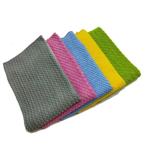 Dahui kitchen towels waffle Dish Cloths Quality Big Pearl Microfiber Cleaning Cloths
