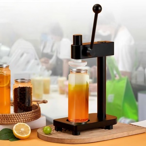 Macchina Manuale per Sigillatura Lattine, per Bottiglie PET e Lattine di Bevande, Sigillatrice Portatile per Coperchi Facili da Aprire, Uso Commerciale - Product Image 1
