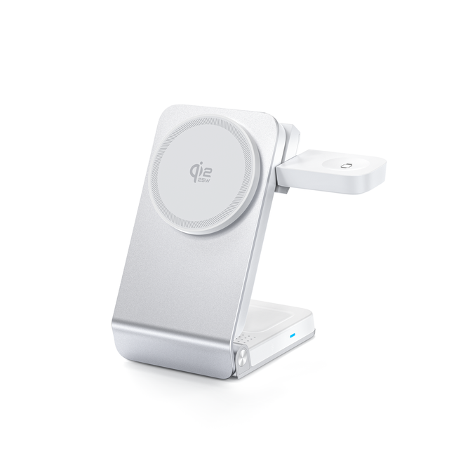 2026 Wireless Charger 15V 2.5A Magnetic Charging Station Ice Cooler Fast Type c Charger 3 in 1 Wireless Phone Charger