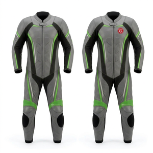 Traje de Motociclismo de Carreras OEM de Alta Calidad, Último Modelo, Ligero, de Cuero, Transpirable, Resistente al Viento, de Color Sólido - Product Image 1