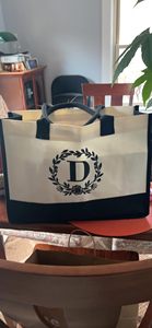 <span class=keywords><strong>Sac</strong></span> Fourre-Tout en Toile 100% Coton <span class=keywords><strong>Personnalisé</strong></span> avec Broderie Initiale et Poche – Cadeau Idéal pour <span class=keywords><strong>Maman</strong></span>, Enseignante ou Amie - Product Image 2