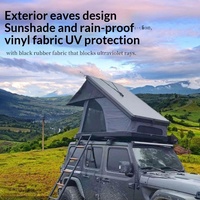 Tente de toit en alliage d'aluminium double couche, ouverture rapide, design pyramidal triangulaire, installation rapide quatre saisons pour SUV tout-terrain