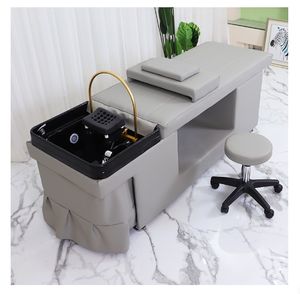 Salão mobiliário cosméticos cama transformável pedicure shampoo aço inoxidável perna spa massagem cabeça facial cabelo pé aquecedor vapor - Product Image 3