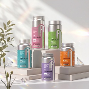 Emballage en aluminium pour pilules avec impression de logo pour marque de compléments alimentaires, pouvant contenir 60 capsules - Product Image 3
