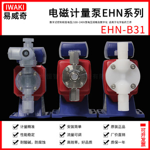Bomba dosificadora de diafragma Iwaki EHN-B31VH4R, bomba de dosificación química resistente a la corrosión para el manejo de aguas residuales e impurezas - Product Image 4
