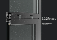 Ventanas de Aluminio OEM, Diseño Moderno Abatible, Ventana Corredera Moderna de Aluminio