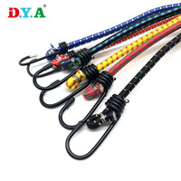 Sangles d'arrimage robustes pour moto à motif de points de 8 mm, cordons élastiques en caoutchouc pour trampoline avec crochets métalliques – Vente en gros usine