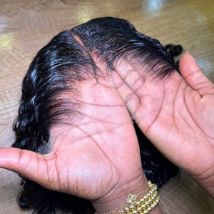 Neuzugang: Lagos Hairline Kurze Lace-Front Bob Perücke, 200% Dichte, 100% Echthaar, Naturfarbe, 13*4 HD für Lace-Frontal-Perücken - Product Image 1