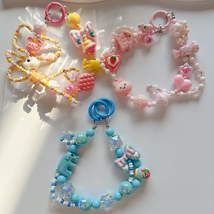 Mới Dễ Thương Sáng Tạo Đính Cườm Mặt Dây Chuyền Keychain Điện Thoại Di Động Trường Hợp Phụ Kiện Cho Cô Gái Acrylic Điện Thoại Di Động Chuỗi Keychain - Product Image 1